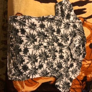 H&M Button Up Tropical Shirt